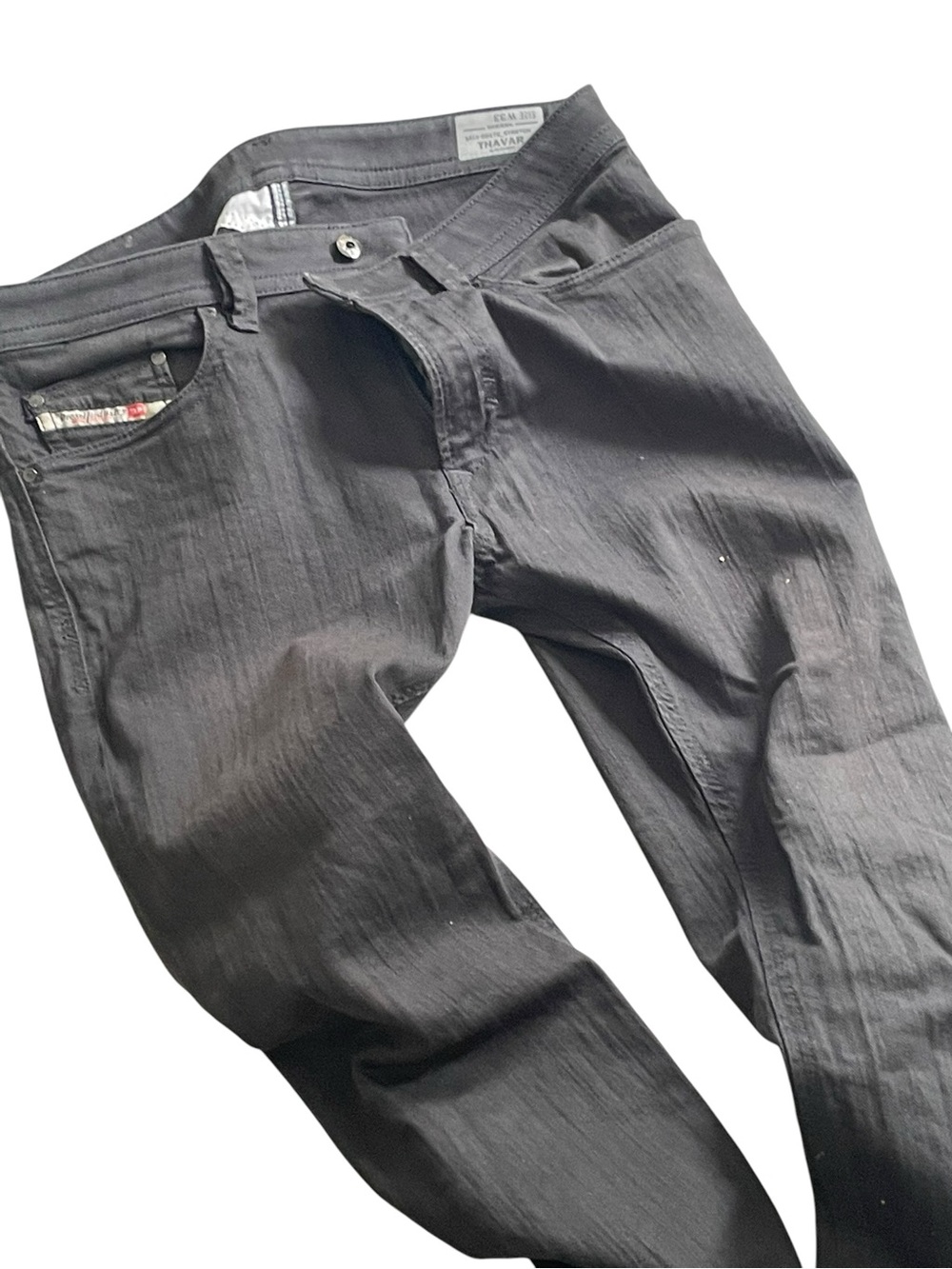 Diesel Slim Straight Black Jeans